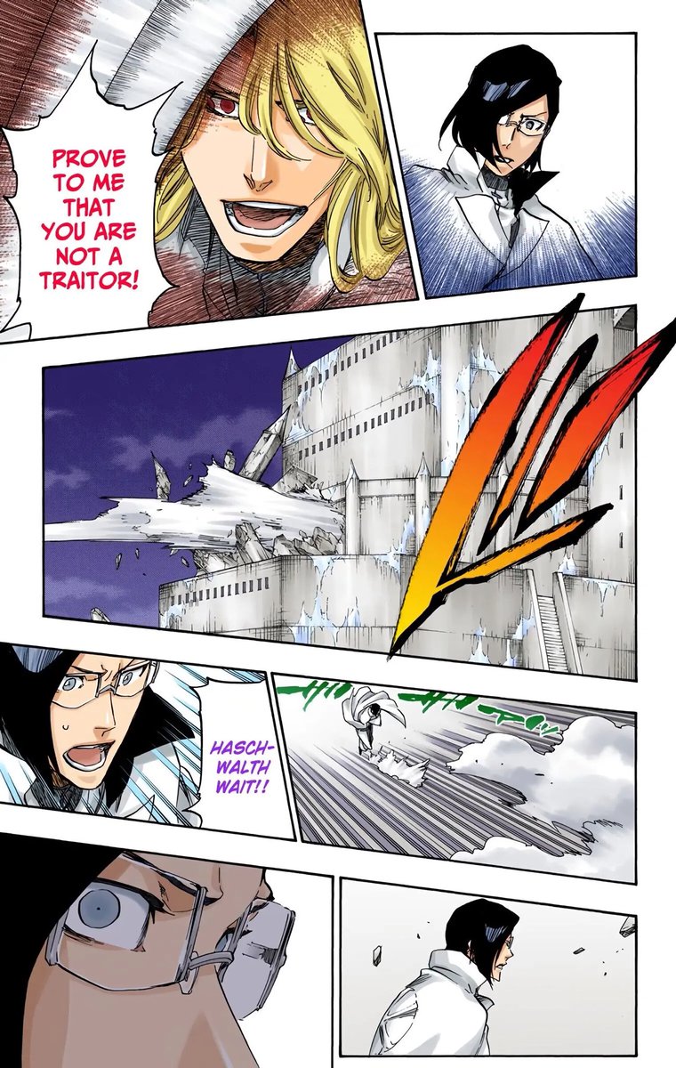 DBWUDE's tweet photo. Been a minute since we last saw Toshiro π₯Ά + Uryu finally getting screentime in his supposed arc???lets go. #DBLEACH https://t.co/leNV4rXN8I