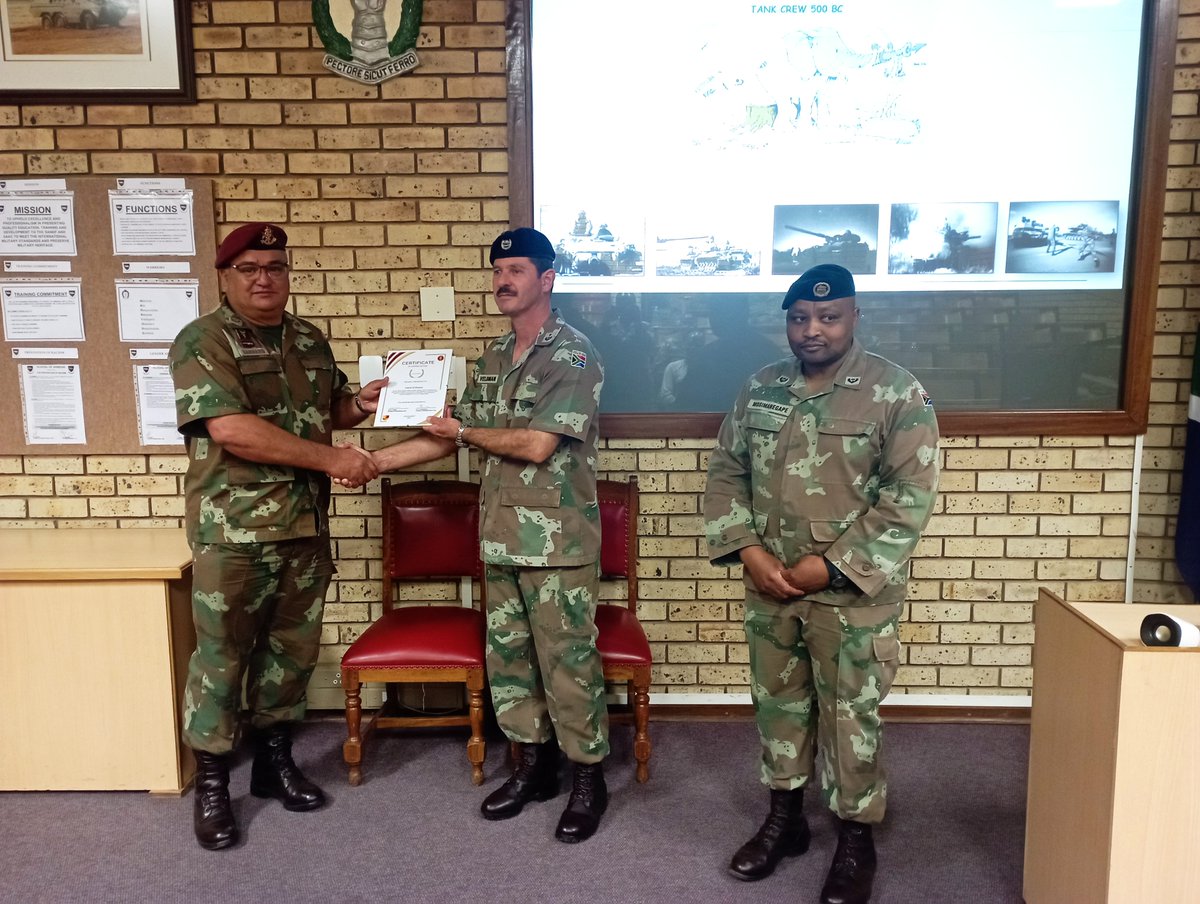SANDF_ZA's tweet photo. South African Military Health Service Junior Command and Staff Course learners embarked on a capability visit over the period 02 to 06 October 2023.

https://t.co/VmWclgIXBV

#SANDF
#SAHMS
#HealthWarriorsServingTheBrave https://t.co/pzRFP0jeQh