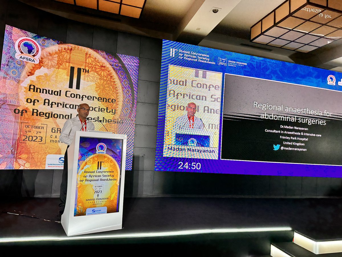 AFSRA10's tweet photo. What is the best #RegionalAnaesthesia for abdominal surgeries , another interesting talk to @MadanNarayanan
#AFSRA23
@ezzatsamyaziz
@ESRA_Society
@RegionalAnaesUK https://t.co/lZJ3lTOmSo