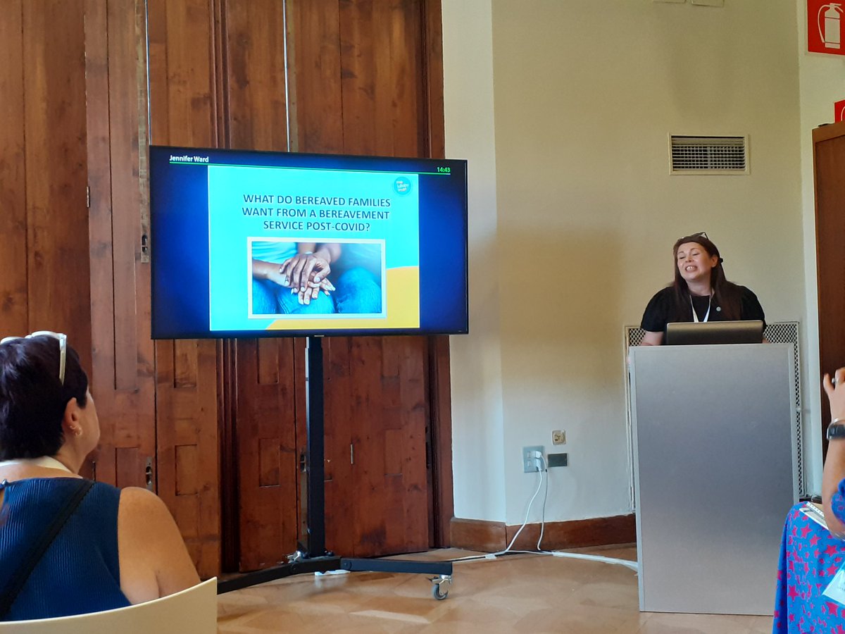 PregnancyLossIE's tweet photo. Sinead @LullabyTrust bringing us through their recent research on what bereaved families want from a bereavement service

@ISPIDConference #ISPID2023 https://t.co/H2GyOw0Ppj