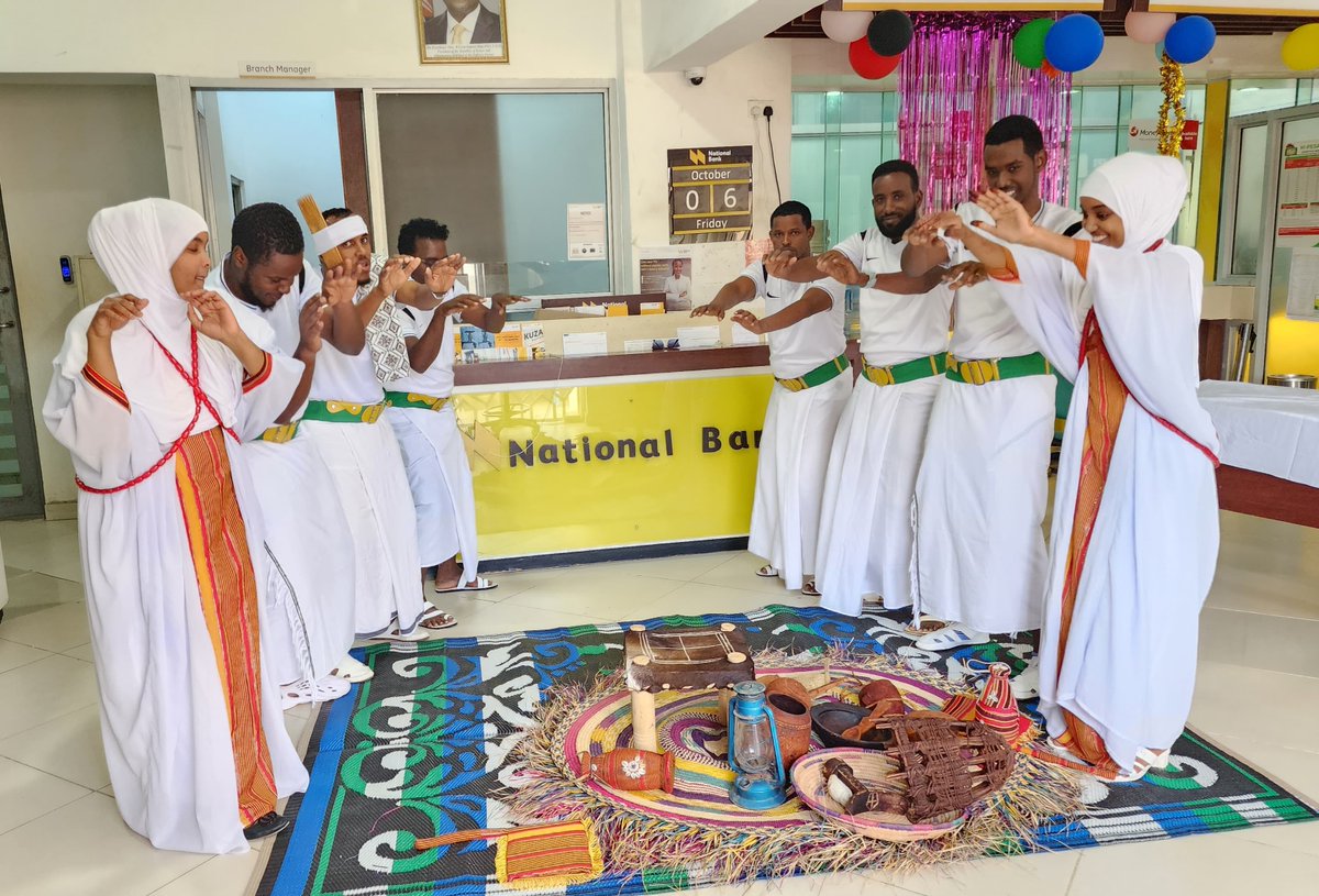 National_Bank's tweet photo. Today, we close Customer Service week with a cultural theme where staff adorned in diverse cultural wear to embrace the diversity of our customers. #NBKAtYourService #CXweek2023 https://t.co/dzHcEucmfj