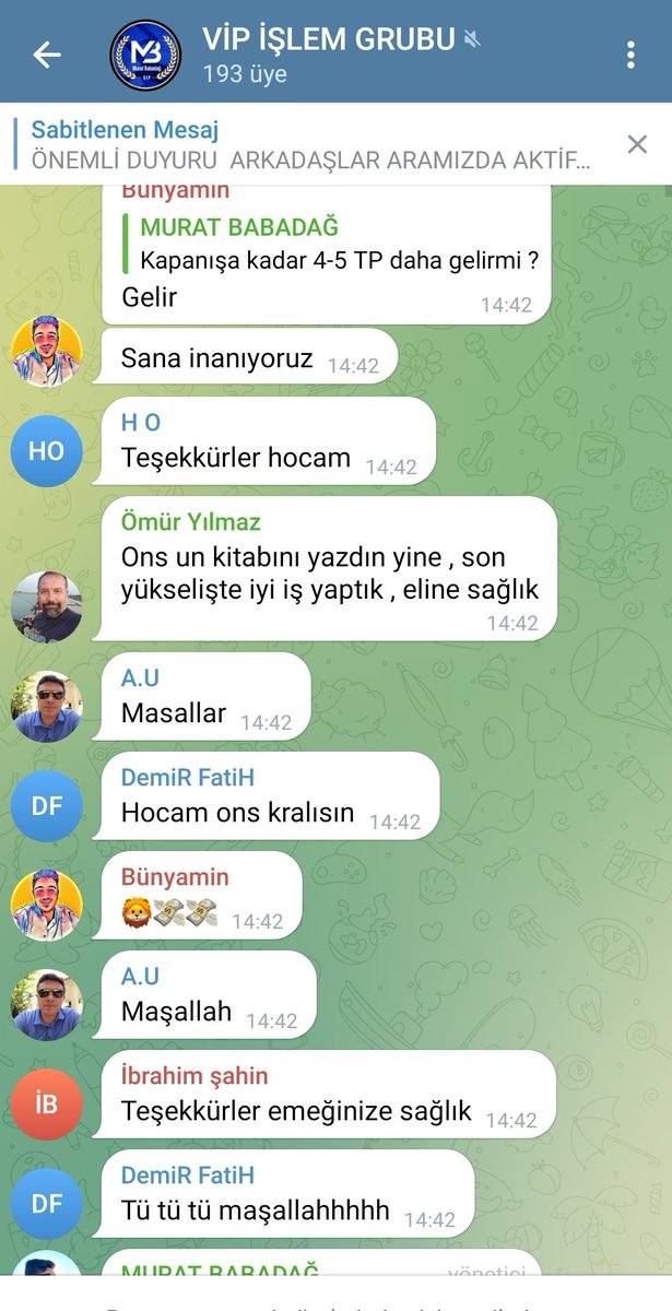 MuratBABADA2's tweet photo. Pazartesi'den itibaren yaptığımız 40 işlemden aldığımız kâr 12,315 USD - 338,000 TL.

Telegram işlem grubuma katılıp işlemlerimi ücretsiz değerlendirmek isteyen arkadaşlar link üzerinden form doldurabilirsiniz. Dönüşler telefon ile olacaktır.
#XAUUSD #BTC

https://t.co/tDXyVPIbTA https://t.co/kYp0ejTWmX