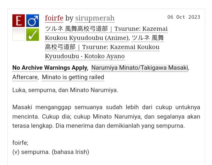 sirupmerah_'s tweet photo. Tsurune - Takigawa Masaki/Narumiya Minato
#masamina ー foirfe
(https://t.co/Sv2k9v0p0t)
tags : nsfw , eksplisit . mohon baca dengan resiko masing masing
didedikasikan untuk @masaminacanon #EVENTMASAMINACANON5K https://t.co/wpyaLwVwUk