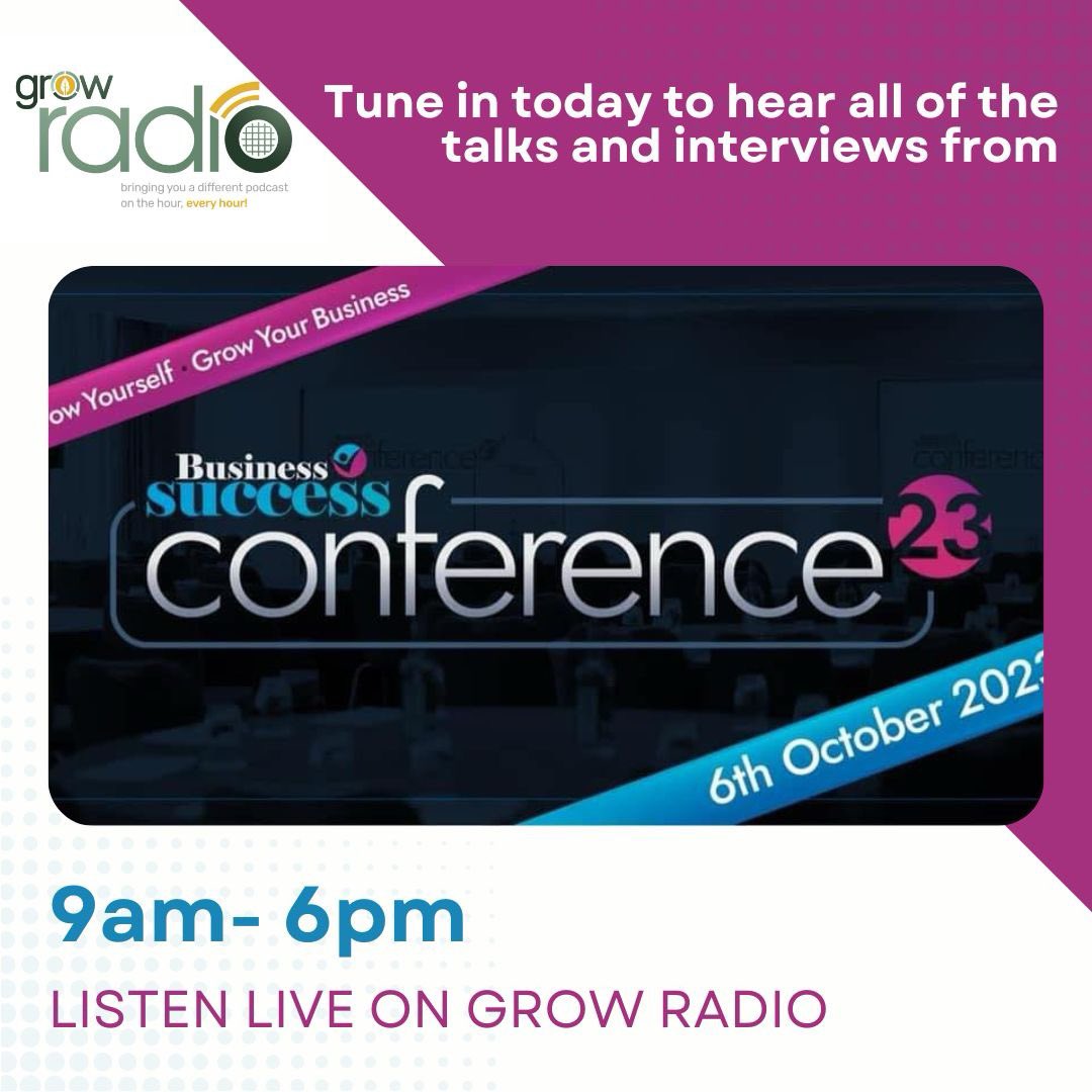 Tune in live to GROW Radio until 6pm to listen to all of the talks and interviews from #BSNConference2023 by <a href="/BizsuccessmagUK/">Business Success Network & Magazine</a> 🎧

Start listening  now 👉 buff.ly/3wBjxxr 

#LiveTalks #GROWRadio #Exhibiting #EventsAtGROWRadio