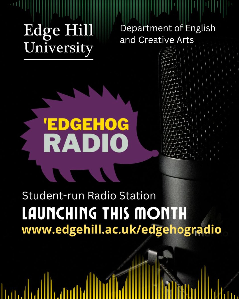 Happy World College Radio Day! We're excited to announce that Edge Hill University will soon have it's own student-run radio station. Stay tuned (literally and figuratively)...#worldcollegeradioday #collegeradioday #collegeradio #CRD #WCRD