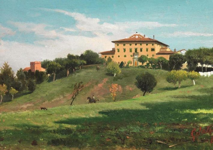 #BellaToscana🌻

#paintingTuscany

Veduta di Villa in Toscana 
🎨Lorenzo Gelati🇮🇹 (1824-1895)
#florentinepainter ⚜️

  My best wishes for an unforgettable weekend 
🌷🌺🌿🌞🐎
#WeekendVibes