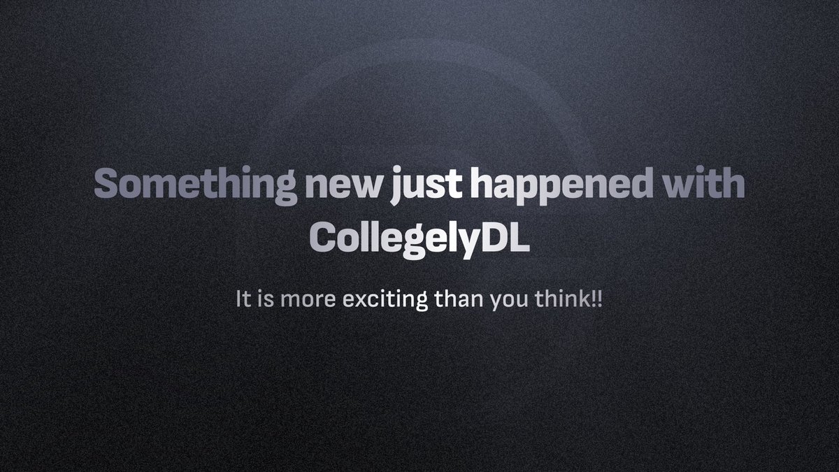 Collegely DL tweet media