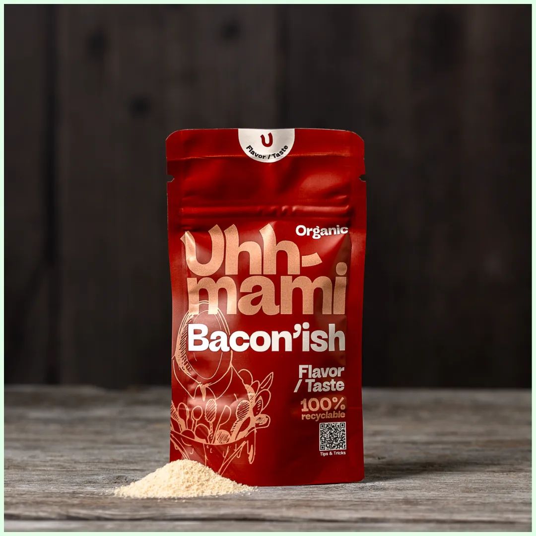 Bacon’ish 🥓 Full-bodied, with a dry and characteristic, smoky taste. Use as an alternative in pâtés, salads, pastas or stews...

For more information send us a DM, contact info@carubrands.com or visit our website: buff.ly/3wINnAh 💭

#Uhhmami #VegetarianFood #VeganFood