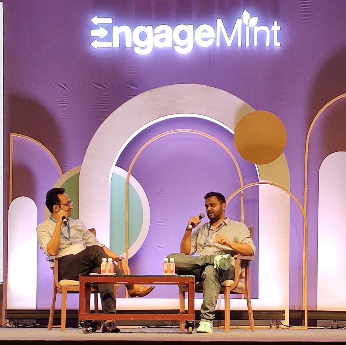 YSEcosystem's tweet image. “Keep your head down. Be disciplined. Track your numbers. You’ll be able to scale up”: Rishubh Satiya (@rishubh22), CEO and Co-founder, #Plix, advises founders at #EngageMint2023.