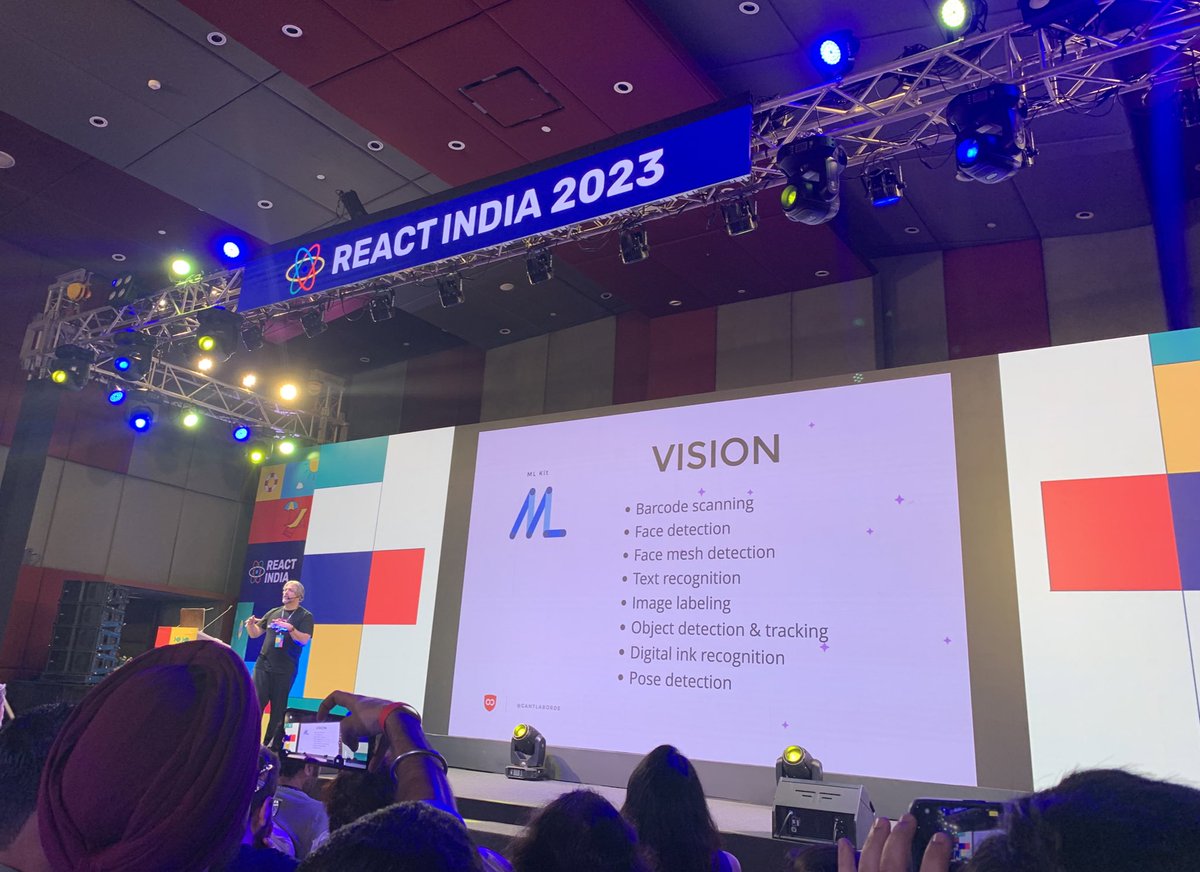 abid_rahim_'s tweet photo. Super fun interactive session by @GantLaborde discussing the future of React with AI

#ReactIndia2023 https://t.co/S34TRcoYoH