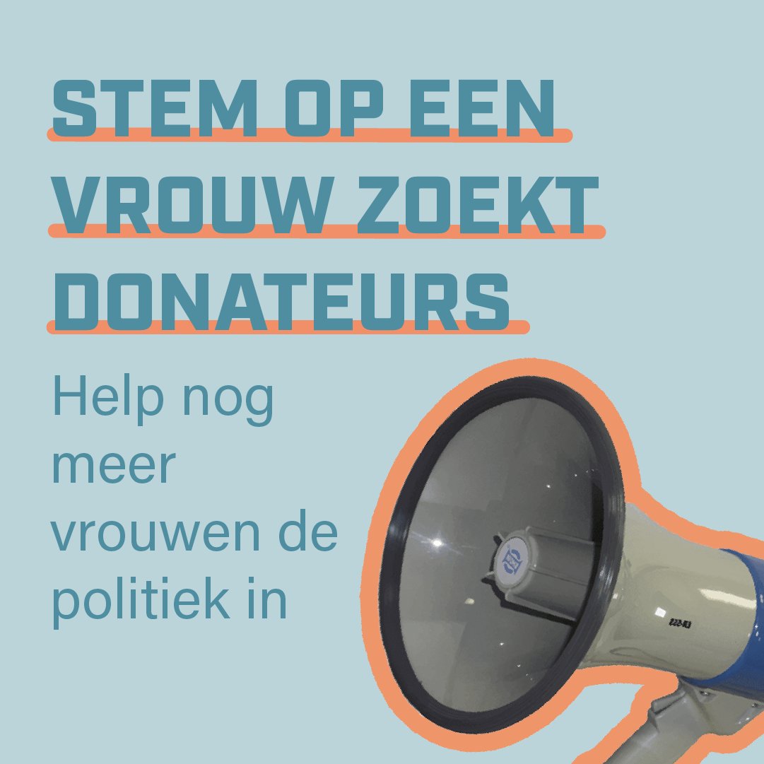 Stem op een Vrouw tweet media