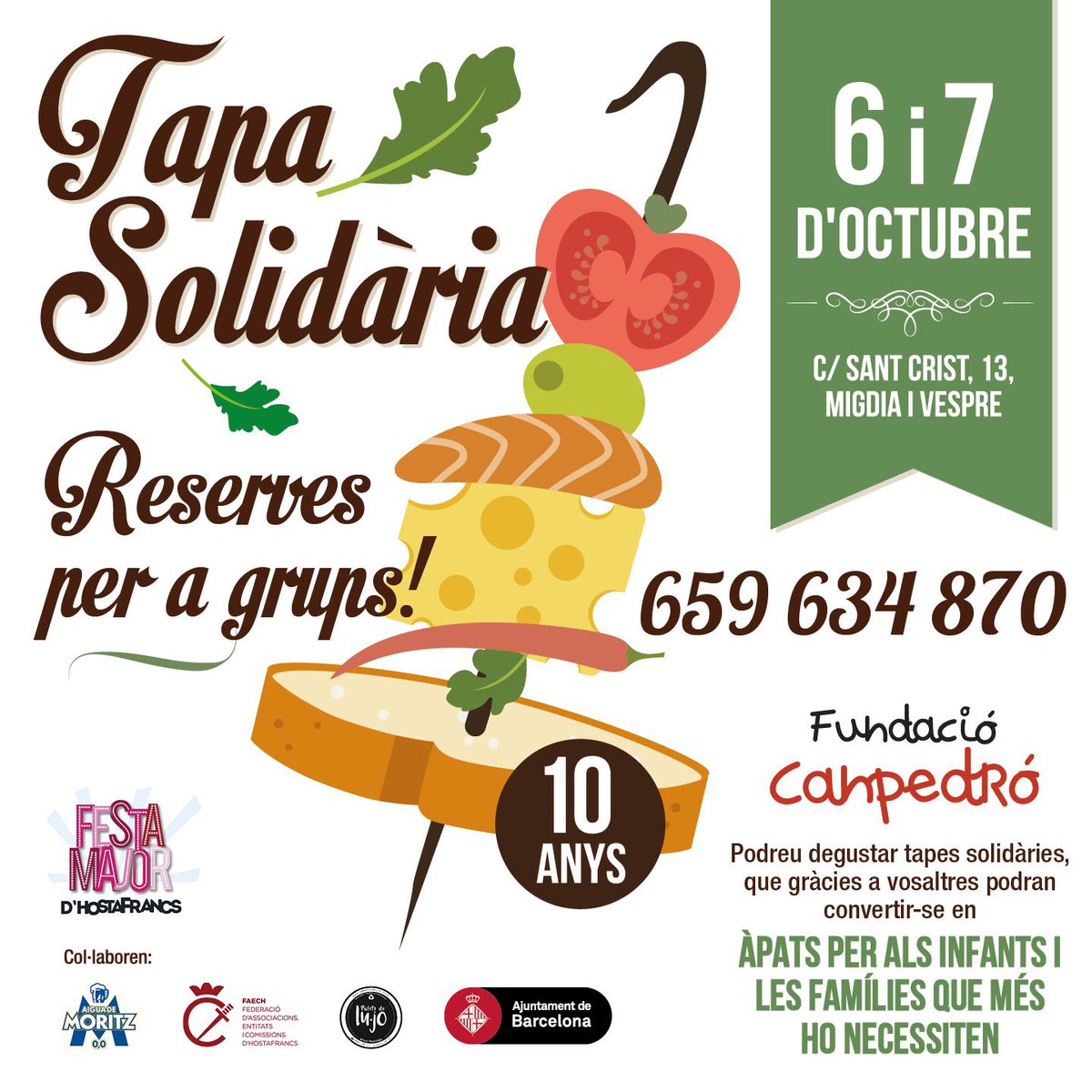 mtxellflavia's tweet photo. #canpedro #tapasolidaria  avui i dema no us la perdeu🤩 https://t.co/zSD4SIxFeR