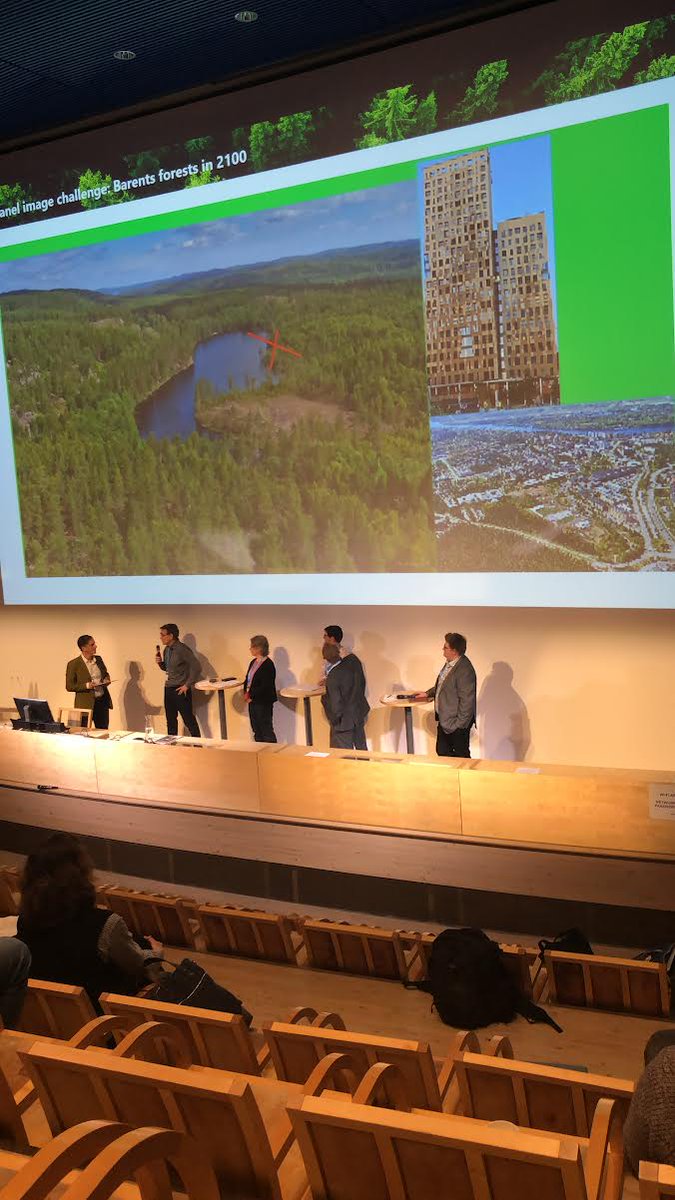 Conference arranged by the Barents Euro-Artic Council Working Group on Barents Forest Sector. Dimitris Athanassiadis in the final panel presented a very inspiring collage about the Forest in 2100. @_SLU @Skogsstyrelsen @Skogforsk @UmeaPlantSci @LukeFinlandInt @Metsahallitus