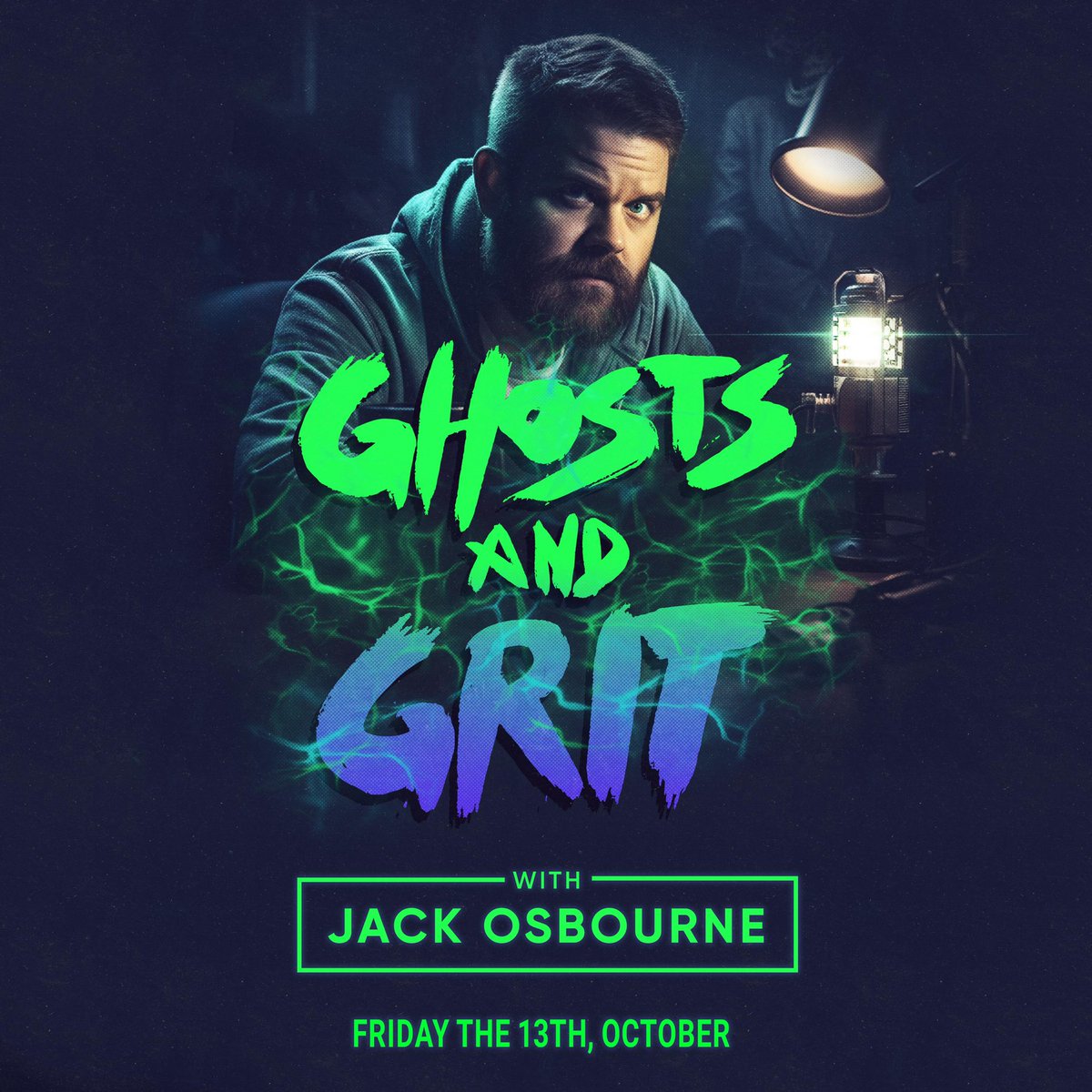 Announcement day! Jack is just 7 days away from the launch of his new podcast “Ghosts and Grit”. Brace yourself for a wild journey through the supernatural and explore the gritty side of life like never before. 👻✨Head to  @JackOsbournePodcast on Youtube, @jackosbourne on