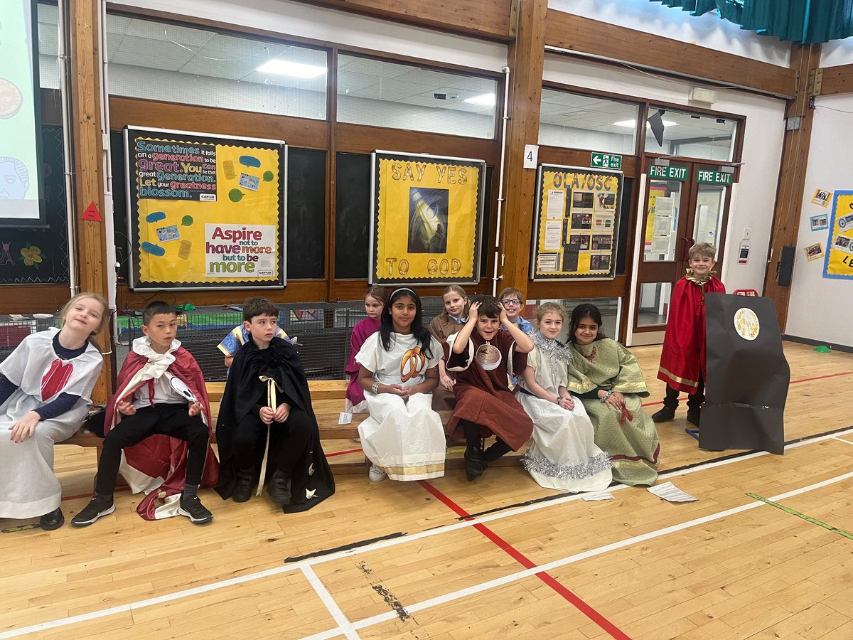 MrsCAllan_'s tweet photo. Order! Order! Order in the court! Thank you to everyone who came along to P.5/4’s class assembly! I’m sure you will agree that they all shone so brightly - two extremely proud teachers @MrsDunne3!
⭐️⭐️⭐️⭐️⭐️
 What did you think?

@OLAPrimaryGlas #RomansRule #TheyRuleTheSchool https://t.co/tLRRPbOezp