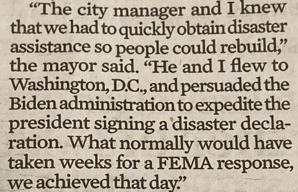 Fort Lauderdale Mayor Dean Trantalis (in article by @Susannah_Bryan) asserts Biden would have delayed for 'weeks' signing disaster declaration after massive April flooding if he and city manager hadn't gone to D.C. to plead city's case with administration officials.