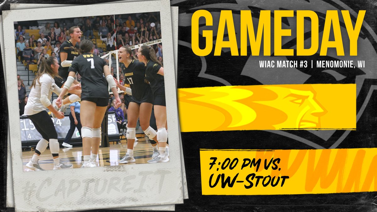 UWOVolleyball's tweet photo. Let's hit the road for a WIAC battle π€ IT'S GAMEDAY π₯
7pm π UW-Stout
STREAM: https://t.co/rF9hjiLXwA
#uwovb #CaptureIT #GoldStandard https://t.co/2KUi4DDNsm