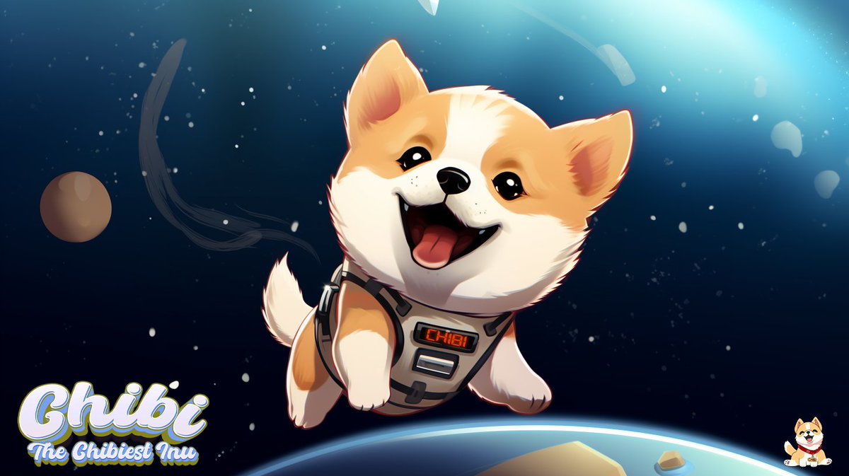ChibiToken's tweet image. The doggo is on a moon mission and this time it's called $CHIBI