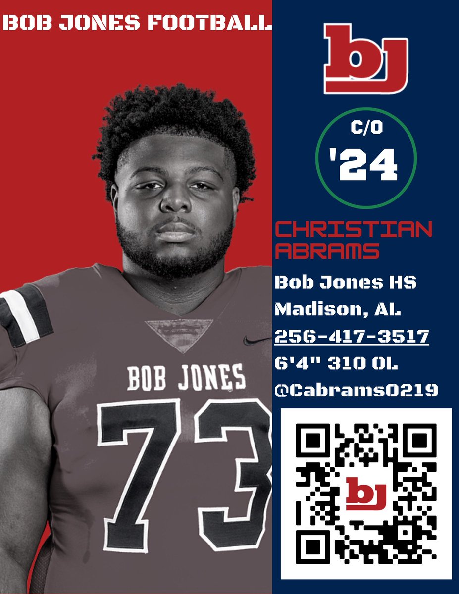 Bob Jones High School Football Recruiting tweet media