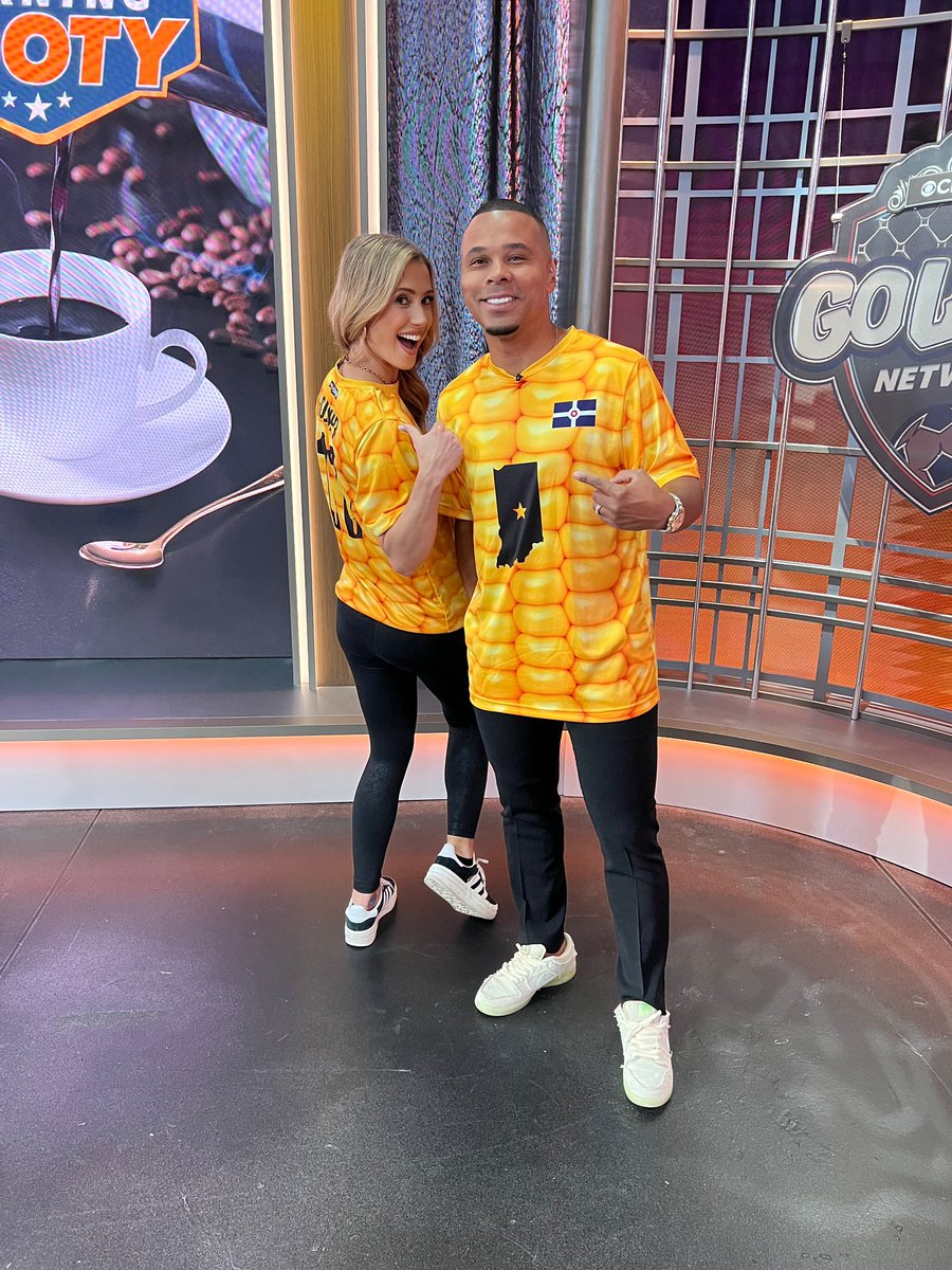 susannahcollins's tweet photo. We love us some corn!! Big thanks to @IndyEleven for hooking us up with these incredible kits, our corn loving hearts are so happy🌽❤️👌 #footykitfriday #morningfooty #cornkits #indy11 @CharlieDavies9 @CBSSportsGolazo https://t.co/G6PwgH5UMj