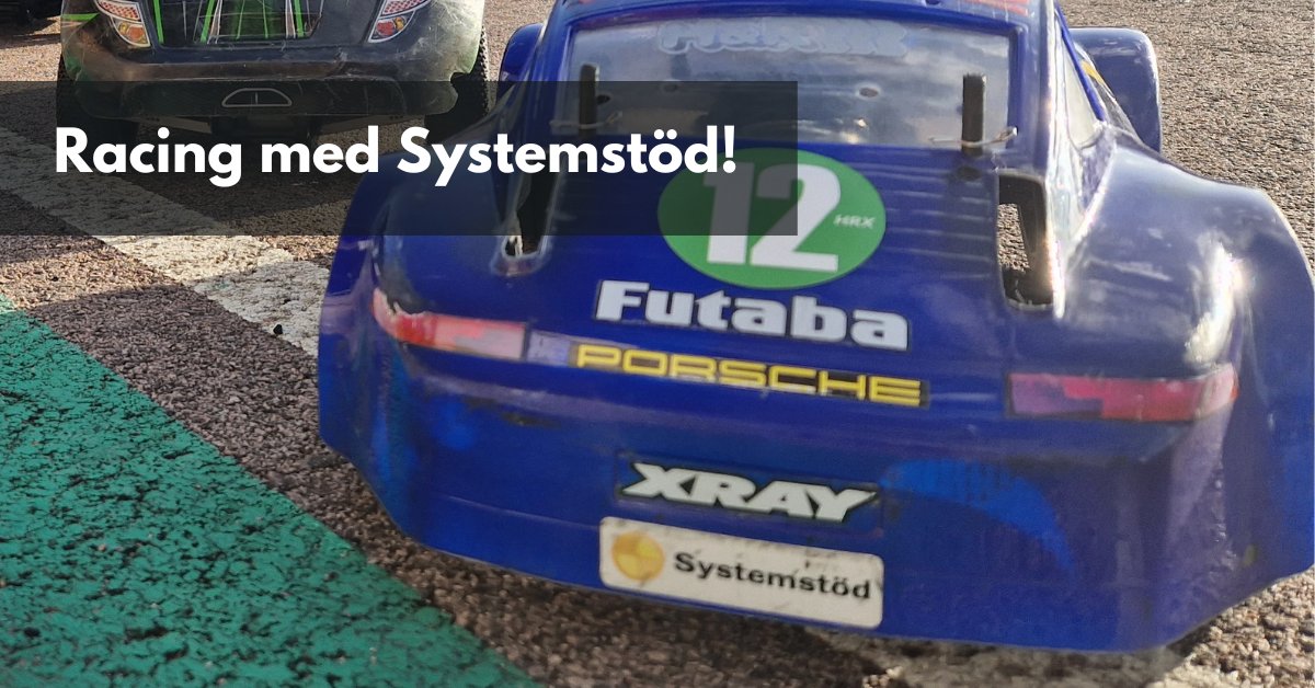 Systemstod's tweet image. Sponsrar Systemstöd en bil i Porsche Carrera Cup? 

Tyvärr inte, däremot har några medarbetare ett stort intresse för racing med radio styrda bilar. Så på jobbet är det att snabbt implementera, utveckla olika #affärssystem, för att på fritiden se till att Porschen är i topptrim.