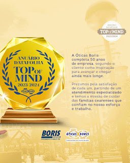 BorisClayton's tweet photo. Em 50 anos de história, conquistamos 15 na memória da família cearense, através das pesquisas do Datafolha, que nos honrou com destaque na categoria de ótica e joalheria do Top of Mind.

Somos gratos pela confiança de sempre! 💙 https://t.co/jWnZfJV1Hp