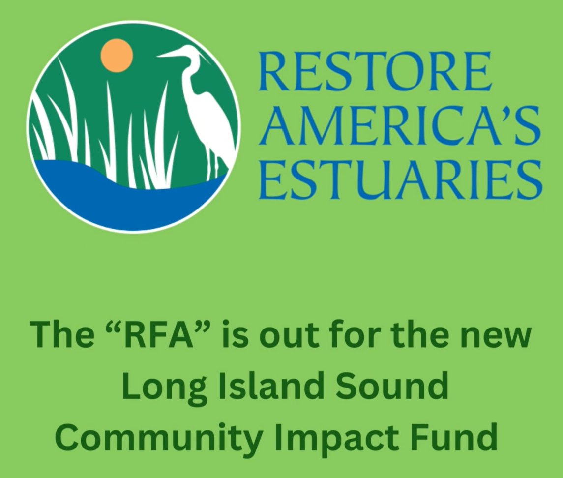 nyseagrant's tweet photo. Register for 10/10, 10/17 webinars related to #LongIslandSound Community Impact Fund Request for Applications: https://t.co/DWhzqqBBHW $1.5M in first wave of funding ($5K-$100K projects) for 15-30 orgs in 2024 via this @RAEstuaries-admin prog, w/ @EPA, @LISStudy support #LISound https://t.co/JoMfsYwpYd