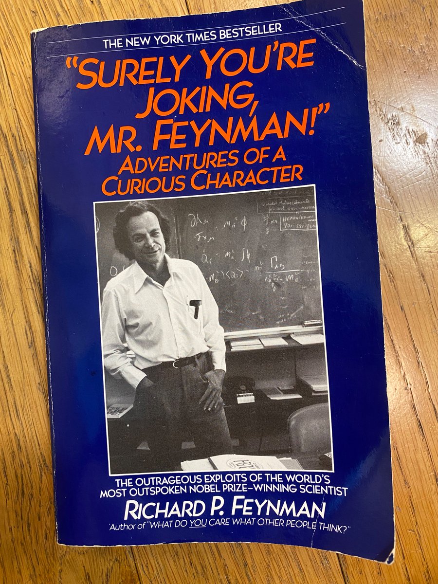 mahalaback's tweet photo. This was a joy to read. Feynman’s enthusiasm for life is contagious and bleeds through every page. 

h/t @tferriss for the rec https://t.co/5CVi4OqsOc