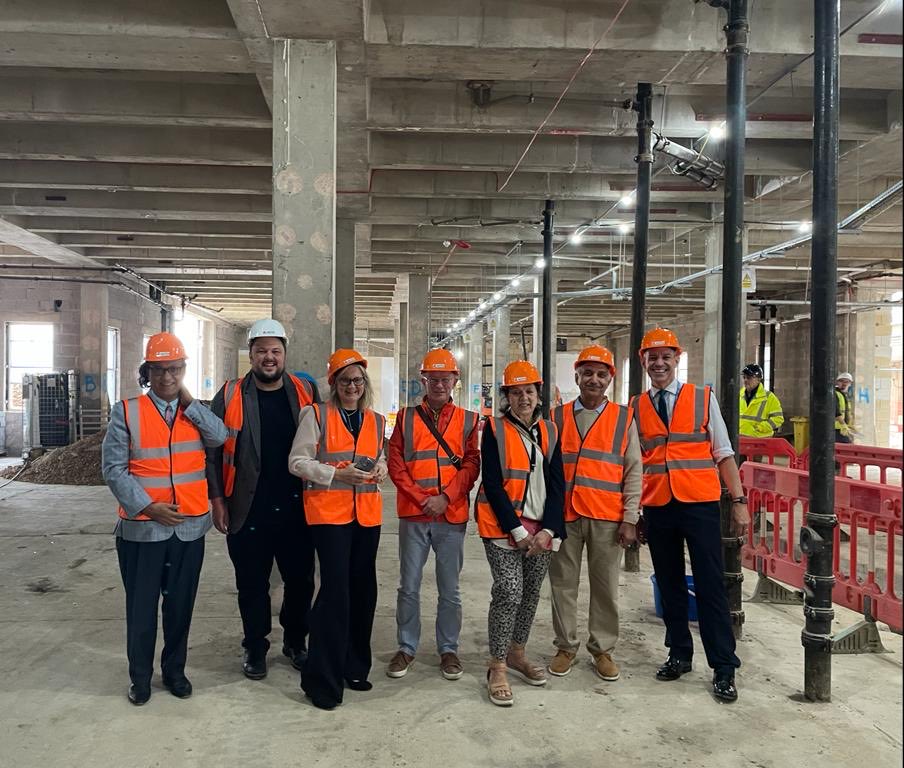Exciting to show the Ealing councillors around our progressing community diagnostic centre ⁦@LNWH_NHS⁩ it’s a great development at our Ealing site