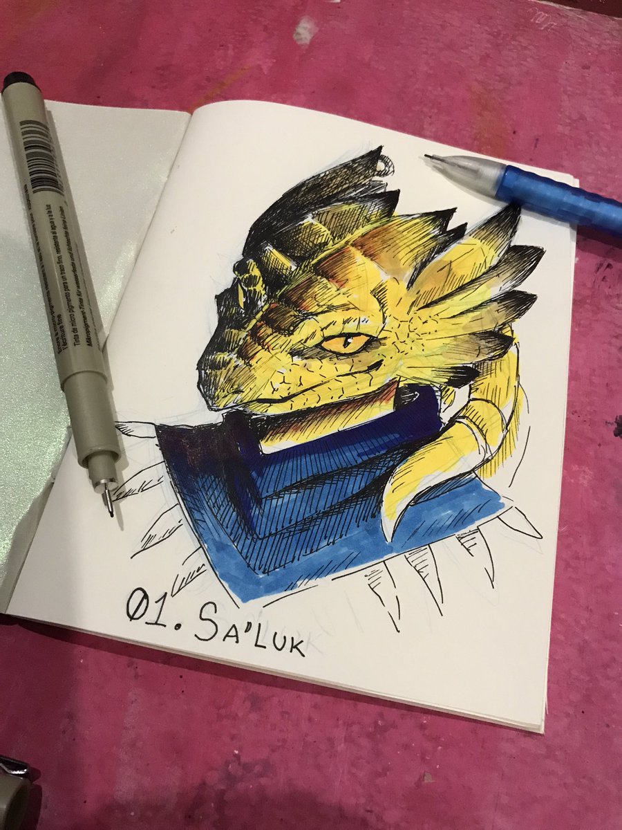 dianart_rex's tweet photo. #orctubre2023 de #tirandorol 
Día 1. Sa’luk
El kobold cabeza de plátano edgy favorito del fandooooom ✨✨✨… ¿a quien más les gusta sus planes rebuscados?
.
.
#dnd #DnDcharacter #kobold #homebrew #rogue #sketch #traditionalart #inkdrawing https://t.co/htC886LW9W