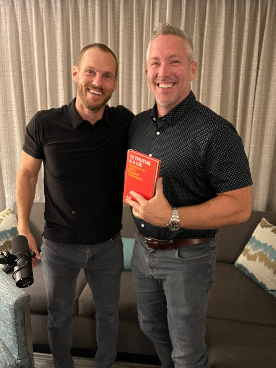 Had a blast recording a bonus episode of my podcast 12 Truths and a Lie with my friend @PlattDavid @FollowRadical. We tackled one of the ultimate questions we all face: 'What is my purpose on earth?' Listen below or wherever you get your podcasts. buff.ly/3LMbFQP