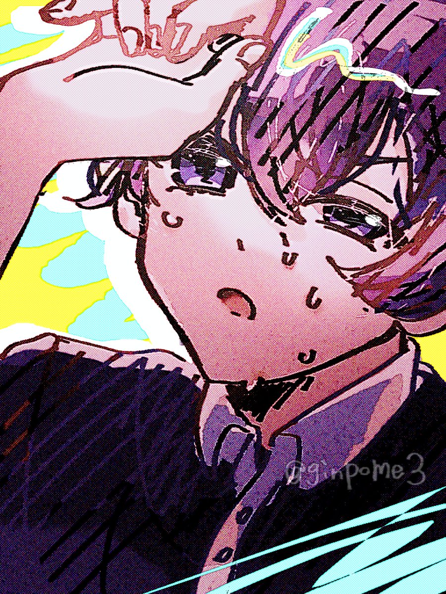 ginpome3's tweet photo. #まいごえん自己紹介名簿
 #まいごえん図工部
名簿だいぶ前に書いてあったのに何故か投稿してなかったことに気付いたのでちょっと直して投下💣絵柄の安定しない岡田推しです https://t.co/DLYfUoOslf