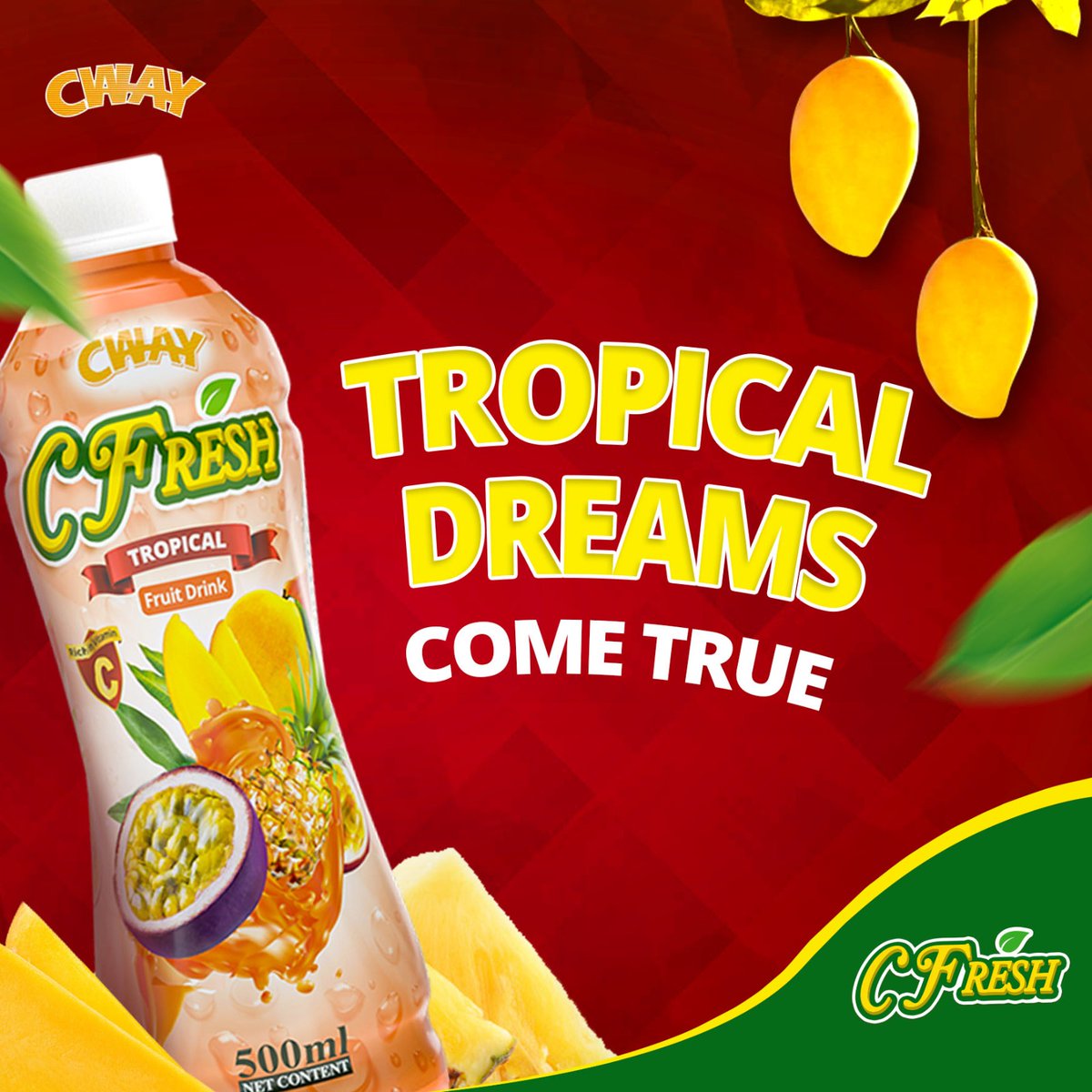 cfreshjuice's tweet photo. This weekend, take a mini-vacation for your taste buds with CFresh juice and let your tropical dreams come true, one refreshing sip at a time!

#CFreshJuice #TropicalDreams #SipAndEscape #CFreshDelights https://t.co/PSywmpsjDp