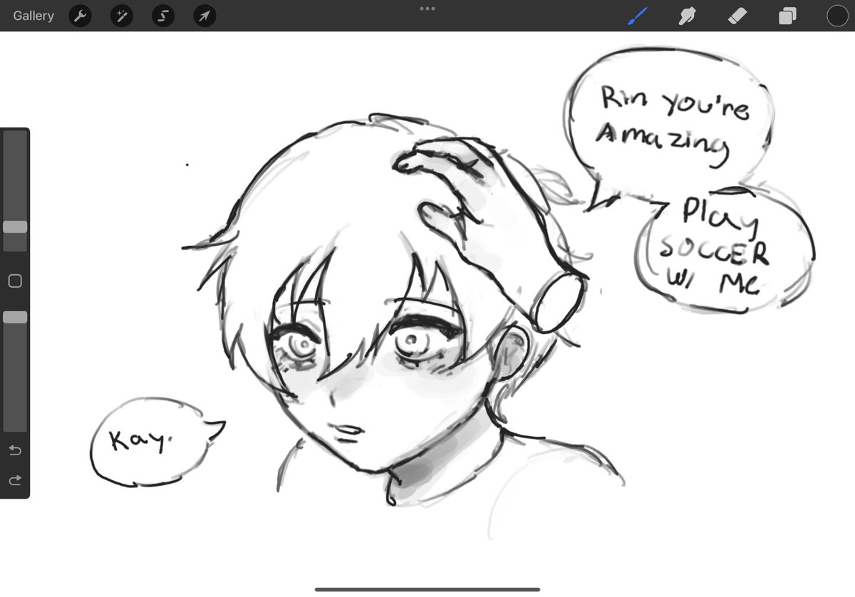 Munb0n's tweet photo. My finger is getting better here is baby rin itoshi https://t.co/ztEnsIEbff