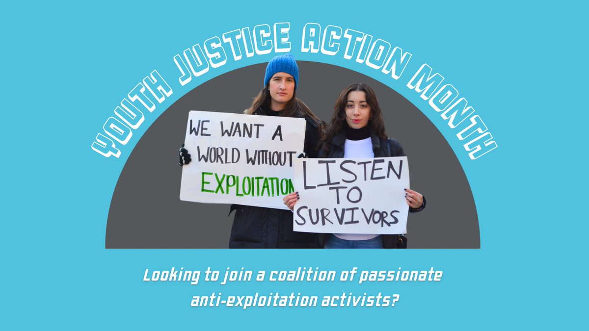 The fight to create a world where no one is bought, sold or exploited is a fight for the future.

To join our Youth Coalition, fill out our google form, which is located in the linktr.ee in our bio. 

#YouthJusticeActionMonth #YouthAretheFuture