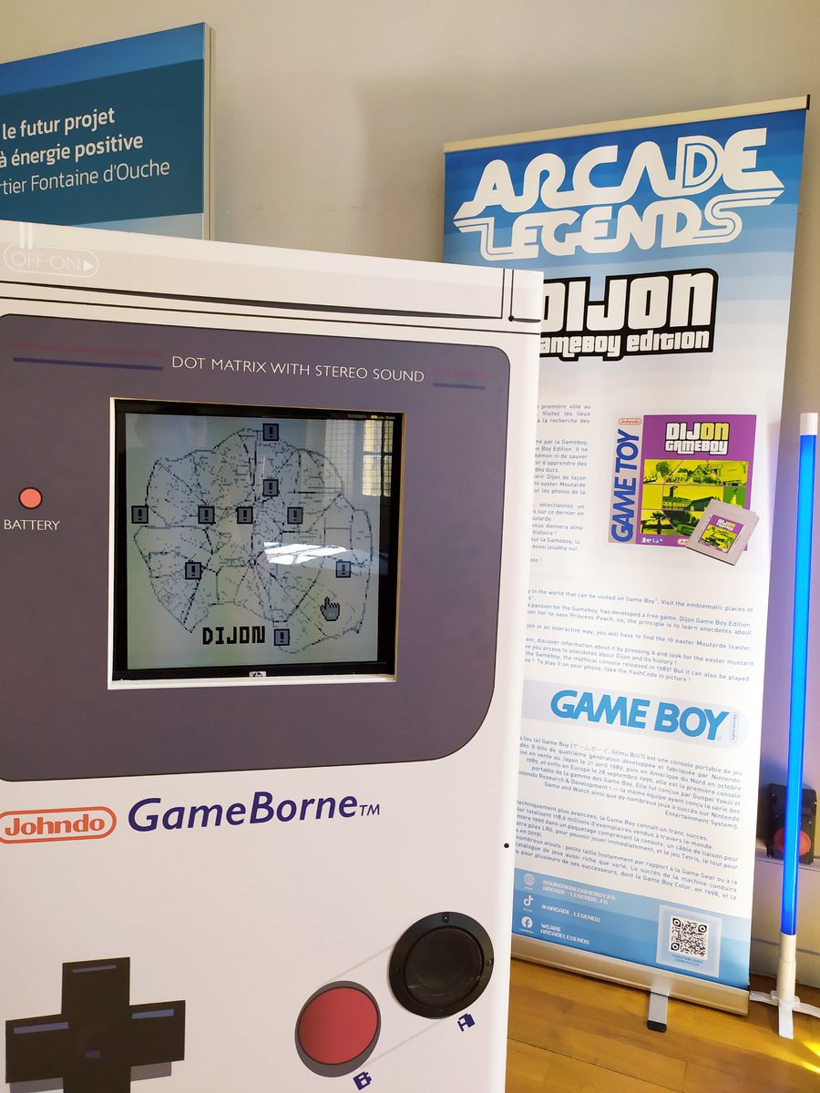 johndostudio's tweet photo. Les 1ères photos backdoor de l'installation de #dijongameboy à la place qui lui revient de droit : en plein ❤️ du Palais des Ducs de Bourgogne 🤩

On s'y retrouve demain, de 9h à 14h ☺️

#gameboy #gameborne #retrogaming #jeuvideo #dijon @dijon #dijongameboy #gb #dijongb https://t.co/u9Zdp1Ocb7