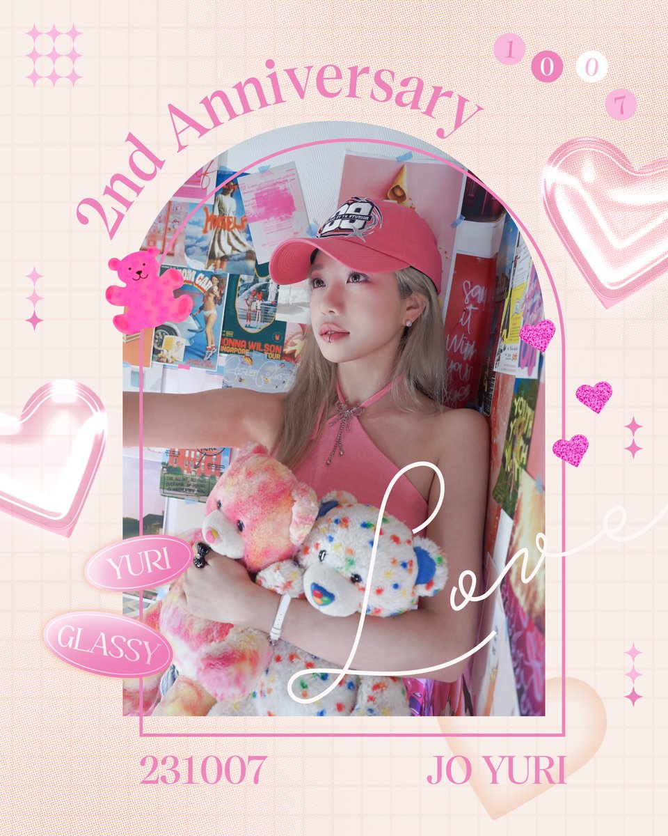 JOYURI_offcl's tweet photo. 조유리(JO YURI) | JO YURI Debut 2nd Anniversary🎉

유리의 데뷔 2주년을 진심으로 축하합니다!🎉❤

#조유리 #JOYURI #チョユリ
#TwoYearWithGlassy
#율짱글짱_알콩달콩_2주년 https://t.co/v250ZeNFmP