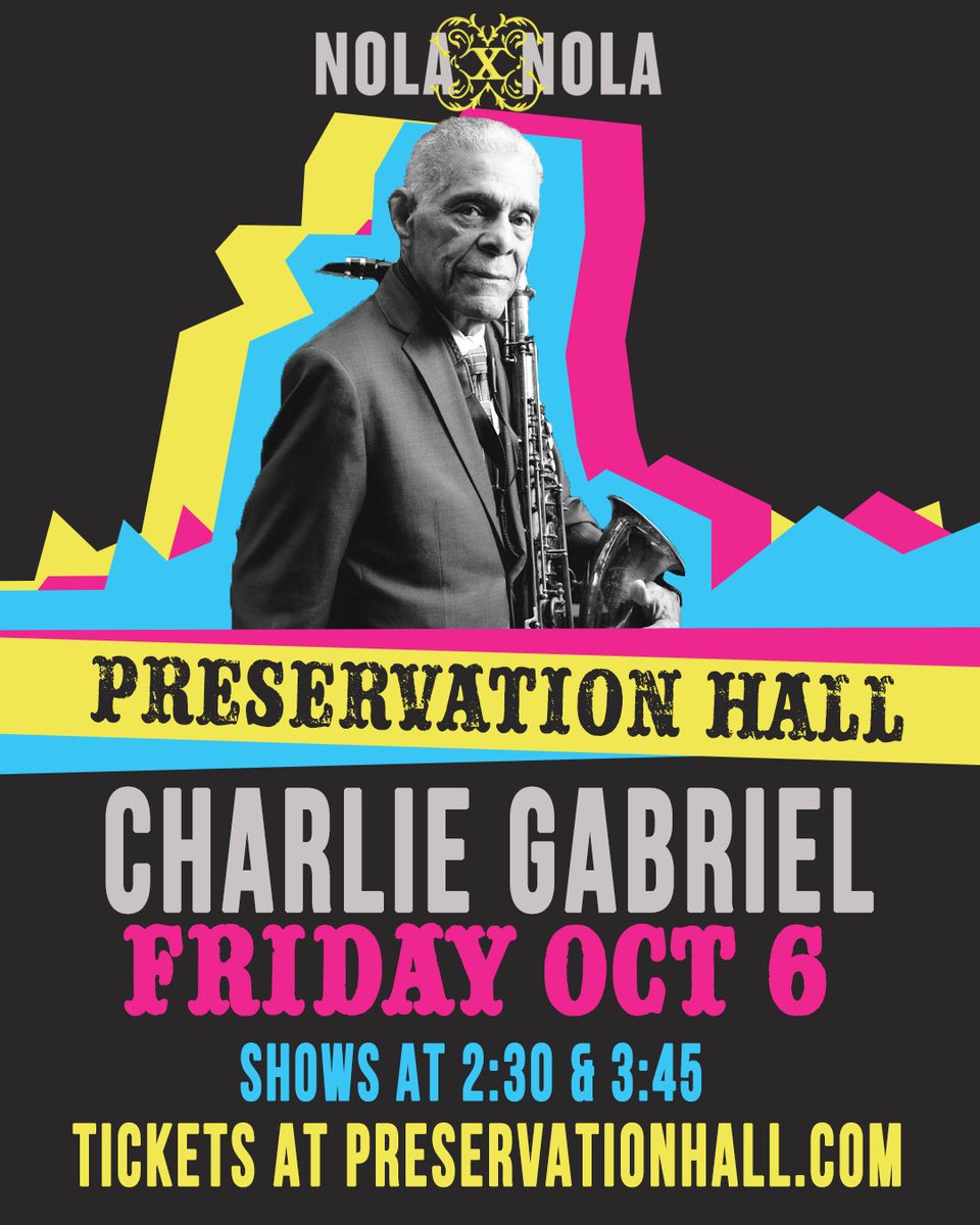 This afternoon for NOLAxNOLA at the Hall - Mr. Charlie Gabriel. #NOLAxNOLA #visitneworleans #NOTCF