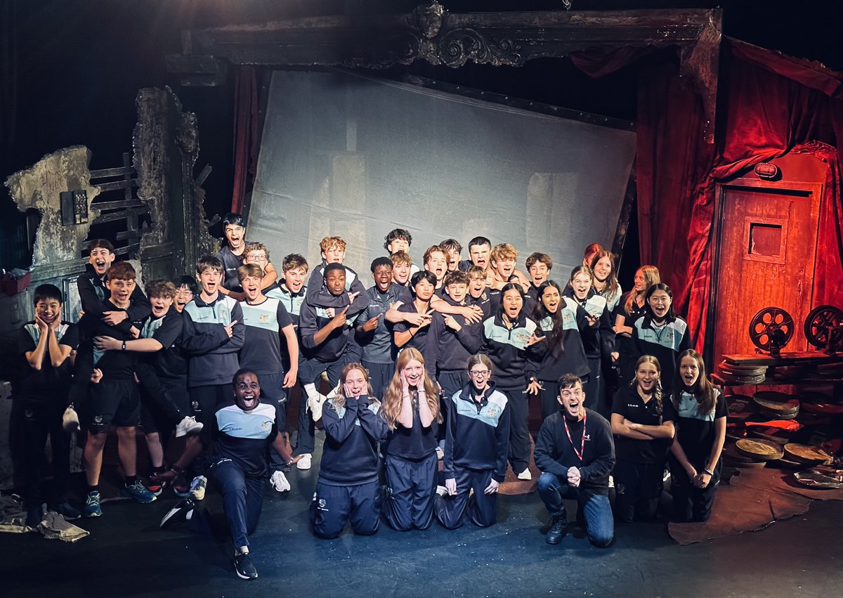 We've had a fab day teaching a horror masterclass to @RugbySchool1567 students today! 👻

We looked at how to create suspense on stage, had a ghostly storytelling session, and then watched the students create and perform their own horror stories on our #ShockHorror set.