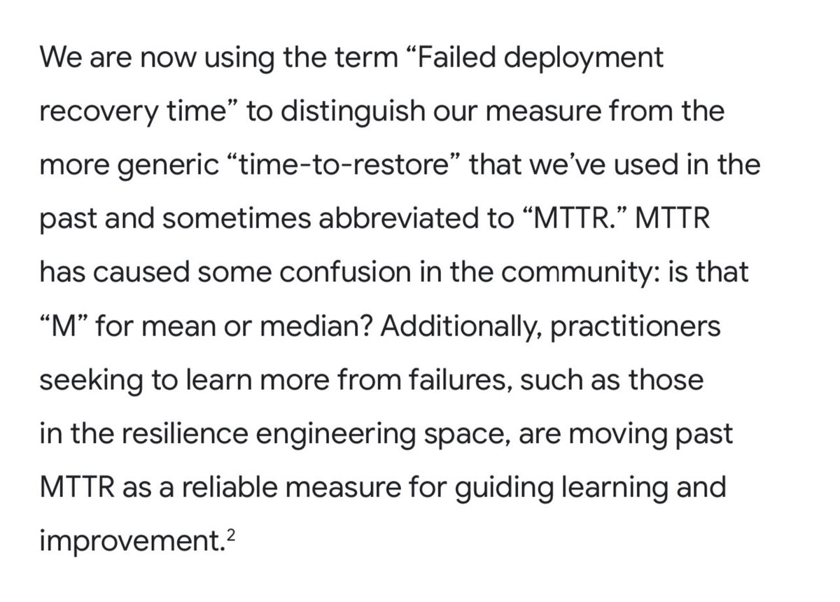 DORA State of DevOps Report is deprecating MTTR 🎉 🎊