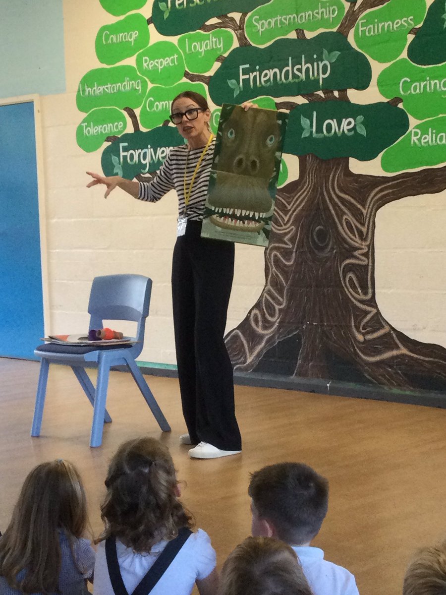 Thank you to <a href="/sophyhenn/">Sophy Henn</a> for opening our newly refurbished library for the infants this afternoon. We had a fantastic afternoon learning lots of life sized animal facts!