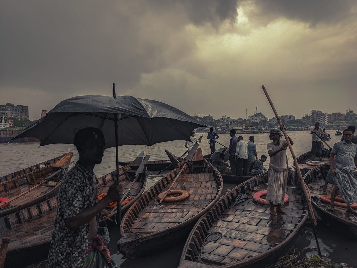 The last of the monsoon clouds, captured by Wahid Eftu in Sadarghat