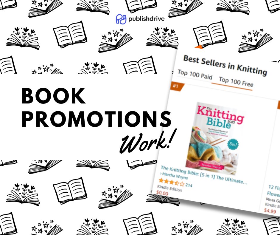 PublishDrive (@publishdrive) on Twitter photo Using PublishDrive's promo tools, Martha Wayne's book, The Knitting Bible, was featured in <a href="/WrittenWordM/">Written Word Media</a> 's Freebooksy newsletter. In just 1 day, it got 2, 063 downloads & earned the #1 spot in its category! 📚🥇 #indieauthortips #BookPromo Using PublishDrive's promo tools, Martha Wayne's book, The Knitting Bible, was featured in <a href="/WrittenWordM/">Written Word Media</a> 's Freebooksy newsletter. In just 1 day, it got 2, 063 downloads & earned the #1 spot in its category! 📚🥇 #indieauthortips #BookPromo