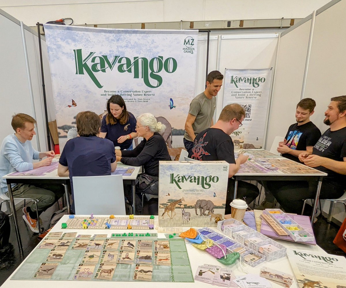 ZatuGames's tweet photo. Kavango at Essen? Yes, you heard that right! The Kickstarter that funded in 7 minutes is still available to back! Be quick, there's less than 2 weeks to get your pledges in: https://t.co/odgPiYReHu
#boardgames #essen #spiel #essenspiel #kavango #kickstarter #backnow #backtoday https://t.co/BIQm759WhQ