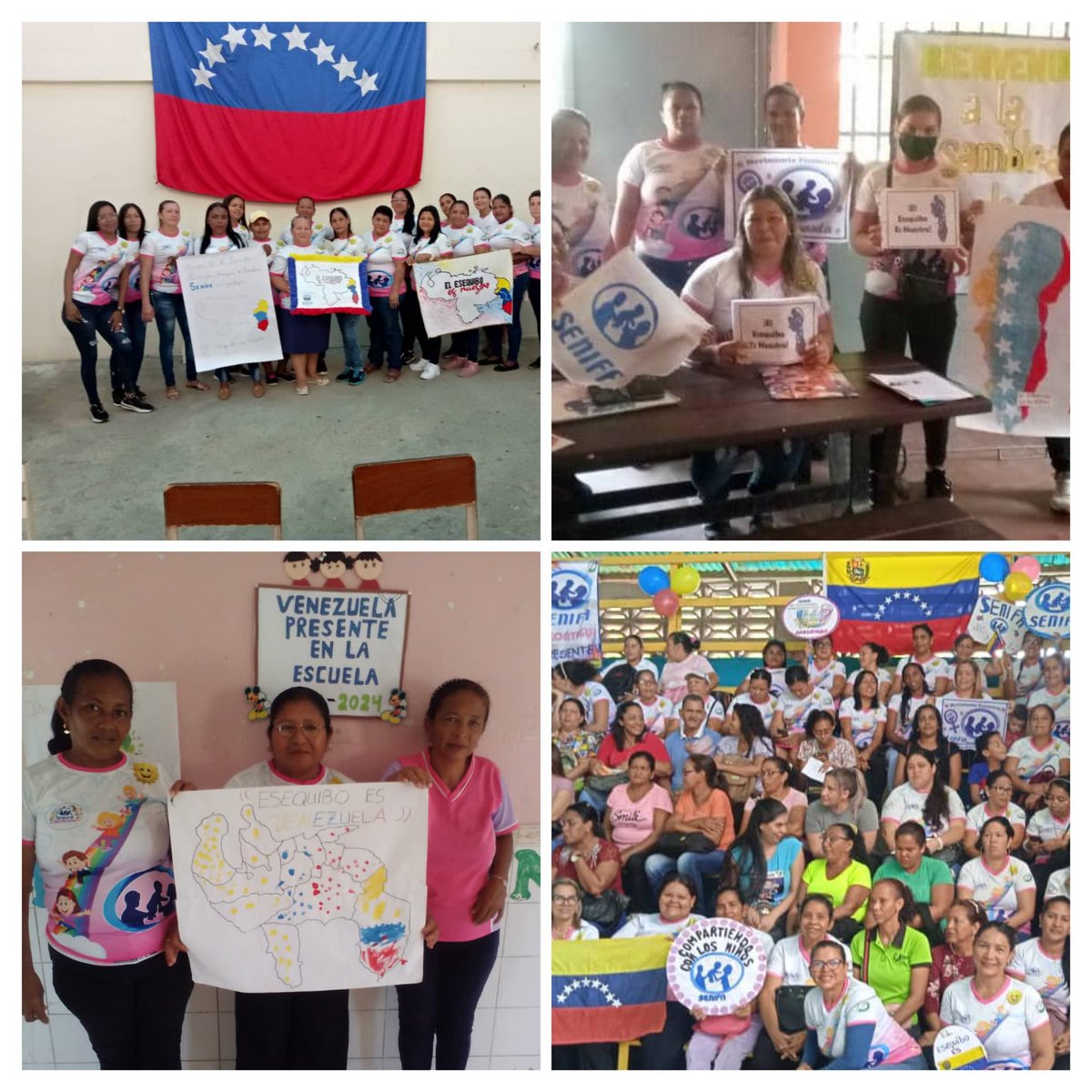 Madres y Docentes de Senifa Presentes en la Asamblea Tricolor. En defensa de nuestro Esequibo. #elesequiboesnuestro #senifanzoateguipresente #educacionNOconvenciomalsi #NOalcierredeSENIFA