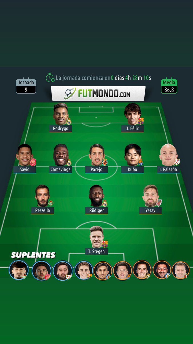 NrnDavid's tweet photo. Riesgo de rosco en los titulares? 
Algún cambio?

@DudasFootball @ZizouBiwenger @OtinieRey @TUFANTASY1 @oraculo_comunio @Biwenger_Legend @DudasBiwenger @onlyfantasytips
@ScoutingBWG @Asesor_Biwenger  @GuruBiwenger https://t.co/bnxanVEGbV