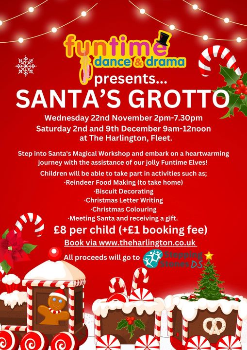 BOOK ONLINE > theharlington.co.uk/Santas_Grotto.…
