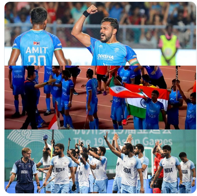 Fir Dil ❤️ do #Hockey ko !!! 
• Winner Of Asian Hockey Championship 2023  🇮🇳 
• Winner Of Junior Asia Cup 2023 🇮🇳
• Winner Of Asian Games 2023 🇮🇳
India - Champs of Asian Hockey 🔥🔥
.
.
#AsianGames23 #INDvPAK #PAKvsNED #NEDvPAK #WorldCup2023 #AsianGames #CWC23 #BabarAzam…