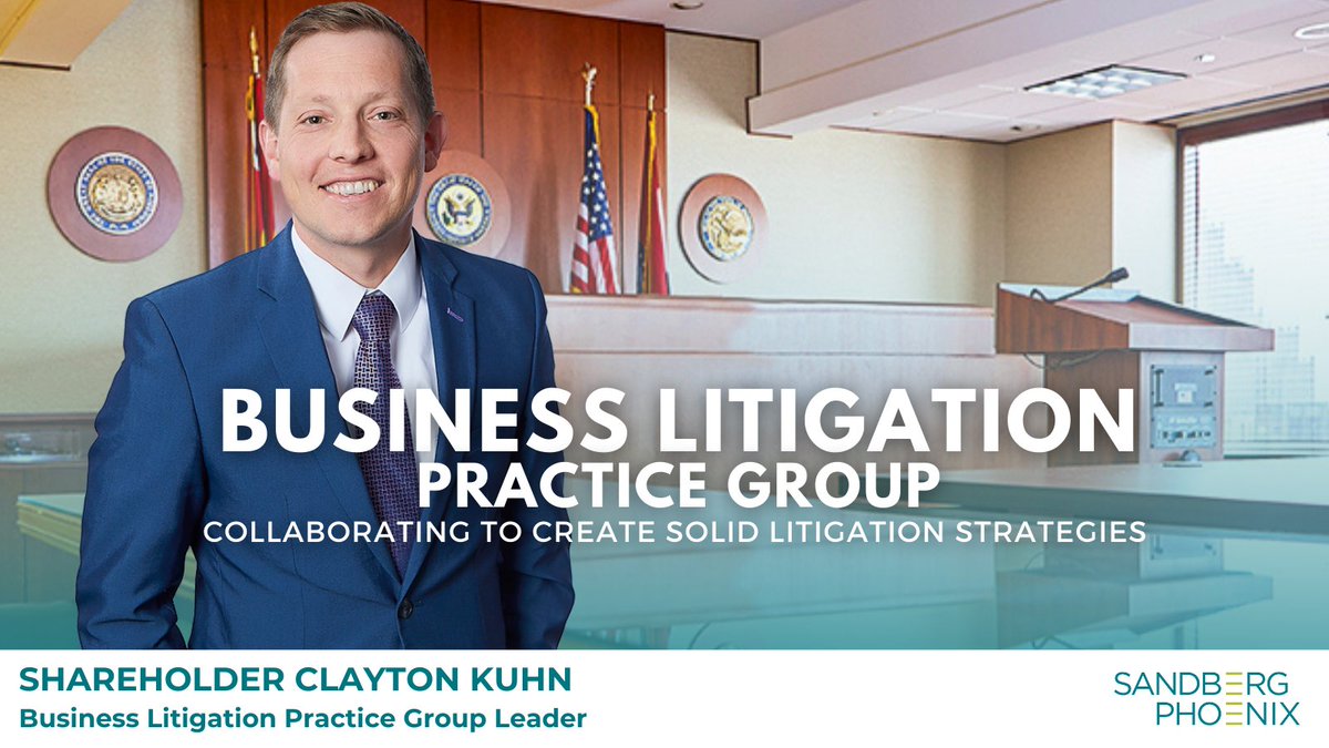 SandbergPhoenix's tweet photo. Not only does our Business Litigation practice group offer practical solutions, they also look to collaborate with clients to understand their needs, goals and fears in order to create solid litigation strategies. Learn more here: https://t.co/wRYm1dspeO #BusLit #Legal #Law https://t.co/FSWyRQs9EZ