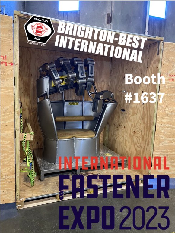 BrightonBest's tweet photo. Yes we did! We packed up #HANDZILLA and it's heading to the @FastenerShow next week at Booth #1637. Take a selfie with the HAND ✋️. We can't wait to see you there! 

#fasteners #BrightonBest #testedtriedtrue #IFE2023 #IamIronclad https://t.co/3Fer789yVp